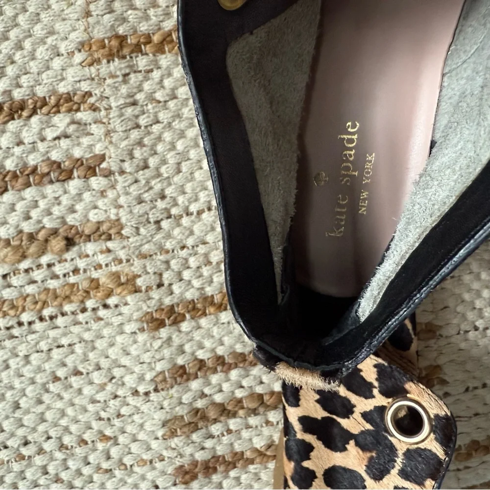 Kate Spade New York Barrow Leopard Print Calf Hair Chukka Ankle Boots